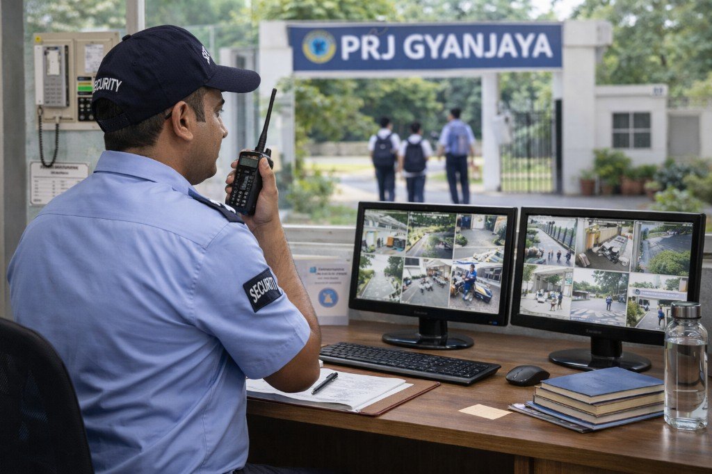 24×7 Security System at PRJ Gyanjaya School